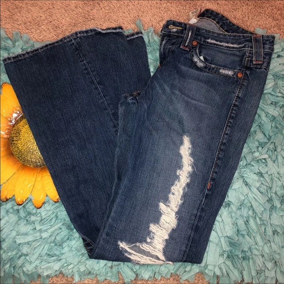 True Religion Denim - SOLD True Religion Distressed Flare Jeans
